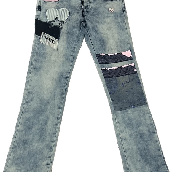 Desigual Jean Jacket and Matching Jeans - kids size 9/10 - Picture 4 of 5